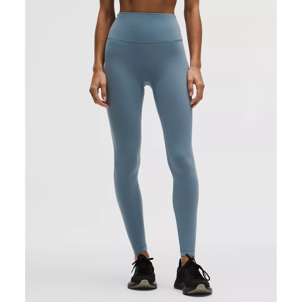 Lululemon Wunder Train No Line  High-Rise 25"-Steel Blue